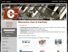 Tablet Screenshot of lecantinier.com